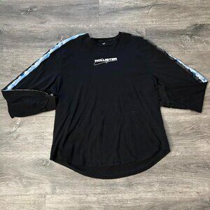 Hollister California Black Long Sleeve Crewneck Graphic T-Shirt Men's Size 2XL